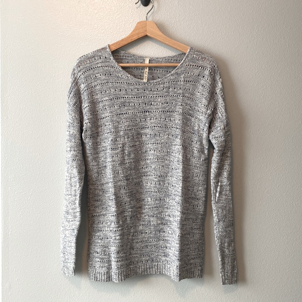 3 for $10 Leo & Nicole Blue Open Knit Sweater